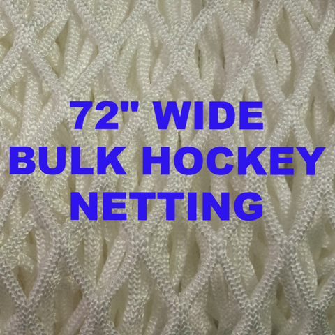 6' x 4' Replacement Ice Hockey Net, trimmed,  Fits 44" deep, 24" top shelf