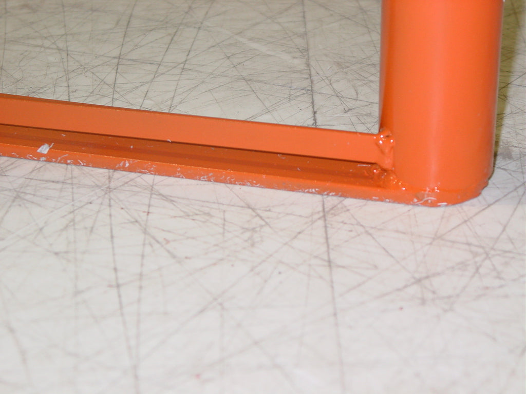 48" x 48" BOX lacrosse size LAX goal, flat iron base