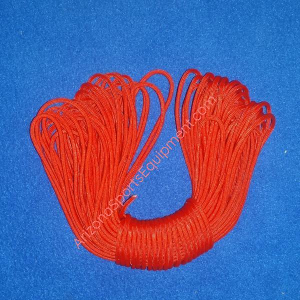 Red hockey lacing cord
