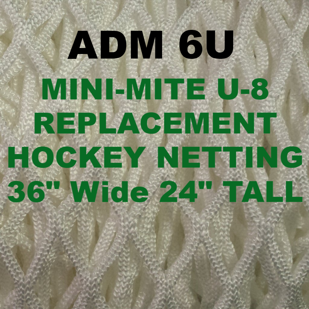 Replacement Ice Hockey Net, 36 x 24 ADM U6 Mini-Mite size